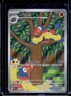 2025 Pokemon SV White Flare WHT EN Archen Illustration Rare #131/086 - Image 1