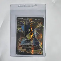 Pokemon TCG Lucario EX Holo Full Art Ultra Rare Card Furious Fists 107/111 - Image 1