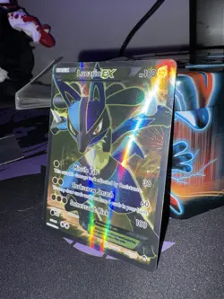 Pokemon TCG Lucario EX Holo Full Art Ultra Rare Card Furious Fists 107/111 LP - Image 2