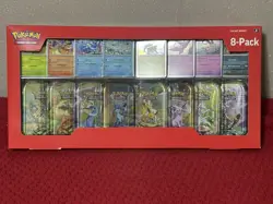 Pokemon TCG: Prismatic Evolutions Costco Mini Tins 8 Pack - New & Sealed - Image 1