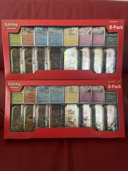Pokemon TCG: Prismatic Evolutions Costco Mini Tins 8 Pack - New & Sealed ✅ - Image 1