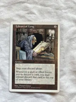 MTG Library of Leng - 5th Edition-NM - Image 1