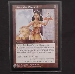 NM Magic: The Gathering Lion's Eye Diamond Artifact Mirage Rare 1996 English - Image 1
