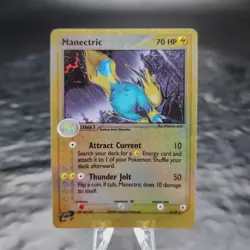 Manectric 9/109 Holo Rare EX Ruby & Sapphire Vintage Pokemon TCG Card LP ⚡ - Image 1