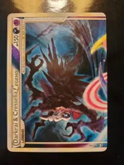 Darkrai & Cresselia Legend TOP 99/102 Holo Swirl Pokemon TCG HGSS Triumphant LP - Image 2