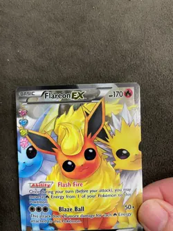 Pokemon Radiant Collection Flareon EX Full Art Holo RC28/RC32 LP - Image 2