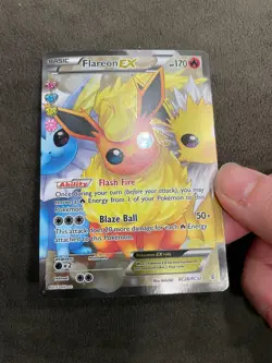 Pokemon Radiant Collection Flareon EX Full Art Holo RC28/RC32 LP - Image 3