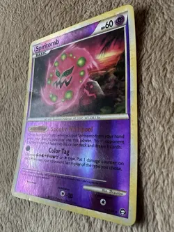 2010 Pokemon TCG HGSS Triumphant Spiritomb Reverse Holo Rare 10/102 MP - Image 2