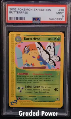 Expedition Butterfree PSA 9 (3931) 38/165 Pokemon - Image 1