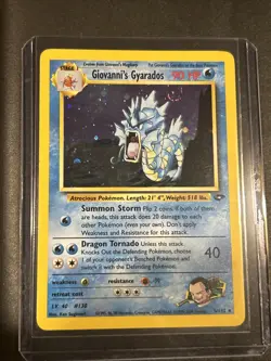 Pokemon TCG Giovanni's Gyarados Gym Challenge 5/132 Holo 1st Edition Holo Rare - Image 1