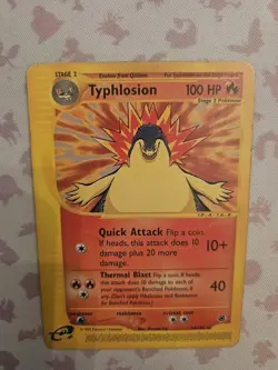 Pokemon Typhlosion TCG Expedition Card 64/165 Regular Rare Non-Holo LP/MP - Image 5