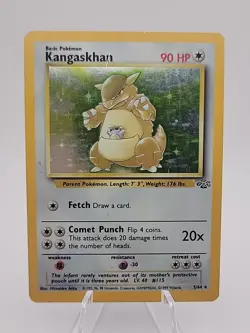 Pokemon TCG Kangaskhan Jungle 5/64 Holo Unlimited Holo Rare - Image 1