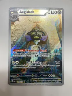 🔥 Aegislash #210/182 Illustration Rare NM/M | Paradox Rift - 2023 Pokemon Card - Image 1