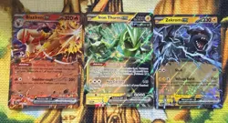 EX 3 card lot Pokemon TCG Blaziken 024/159 Iron Thorns ex 077/167 Zekrom 034/086 - Image 1