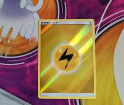 Lightning Energy 2017 Reverse Holo Pokemon Card Shining Legends Pokemon TCG NM - Image 1