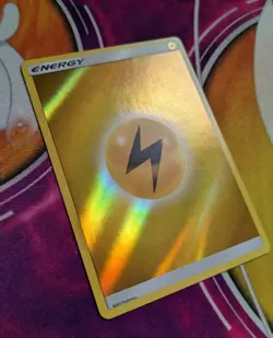 Lightning Energy 2017 Reverse Holo Pokemon Card Shining Legends Pokemon TCG NM - Image 2