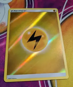 Lightning Energy 2017 Reverse Holo Pokemon Card Shining Legends Pokemon TCG NM - Image 3