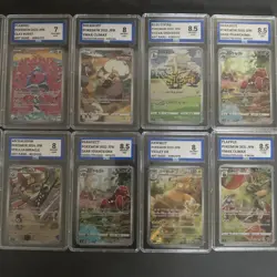 Pokemon Graded Bundle Of 10 CHR/AR - Image 3