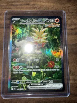 Pokemon TCG Gouging Fire EX Scarlet & Violet Temporal Forces Ungraded Fast Ship - Image 2