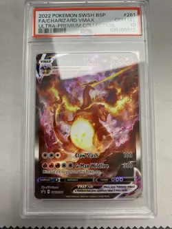 2022 Pokemon SWSH Black Star Promo Charizard Vmax SWSH261 PSA 10 Gem Mint UPC** - Image 1