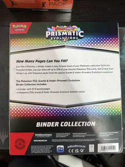 POKEMON TCG SCARLET & VIOLET PRISMATIC EVOLUTIONS BINDER COLLECTION NEW SEALED - Image 2