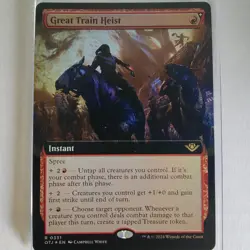 Great Train Heist - Foil Extended Art - NM - Outlaws of Thunder Junction OTJ - M - Image 1