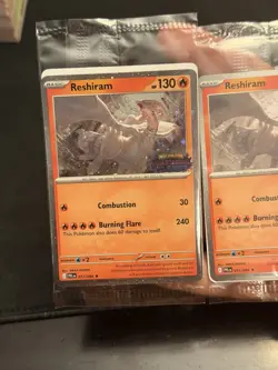 Lot Of 2 Pokemon Phantasmal Flames Reshiram 017/094 Barnes & Noble Promo Sealed - Image 2