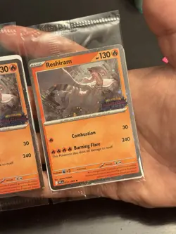 Lot Of 2 Pokemon Phantasmal Flames Reshiram 017/094 Barnes & Noble Promo Sealed - Image 3