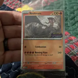Sealed Reshiram 017/094 Pokemon Phantasmal Flames Stamped Barnes & Noble Promo - Image 1