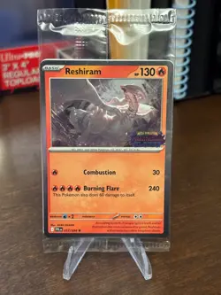 Pokemon Phantasmal Flames Stamped Sealed Promo Reshiram 017/094 Barnes & Noble - Image 3
