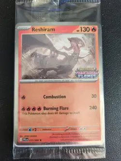 Pokemon Phantasmal Flames Reshiram 017/094 Barnes & Noble Promo Stamped Sealed - Image 1
