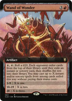 Wand of Wonder (Extended Art) Commander Legends: Battle for Baldur's Gate Foil for sale online - Image 1