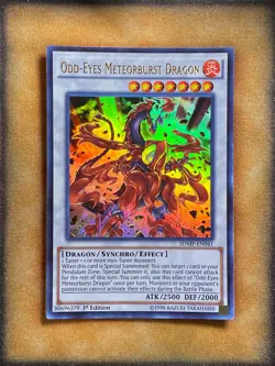 Yugioh Odd-Eyes Meteorburst Dragon SDMP-EN041 Ultra Rare 1st Ed LP - Image 1