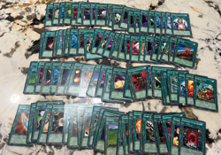 Yu Gi Oh Card Lot of 100 English- early ones LOT 2- Green - Image 1