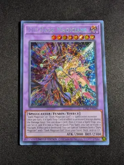 Yugioh - The Dark Magicians LDS3-EN090 Limited Secret Rare NM - Image 1