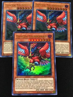 Yugioh Danger! Thunderbird! MP19-EN217 1ST Ultra x3 (NM) - Image 1