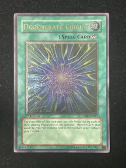 YUGIOH DEGENERATE CIRCUIT ULTIMATE RARE 1ST EDITION EXCELLENT CDIP-EN047 - Image 1