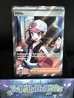 Pokemon Card Hilda 164/086 White Flare Full Art Holo Rare Trainer NM - Image 1