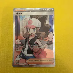 Pokemon Card Hilda 164/086 White Flare Full Art Holo Rare Trainer NM - Image 1