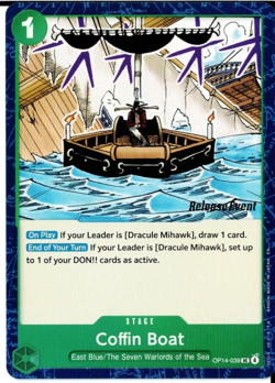 One Piece TCG Coffin Boat OP14 RE Release Event Promo – English Foil - Image 1