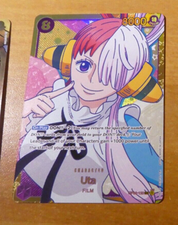 ONE PIECE ENGLISH CARD GAME HOLO CARTE UTA OP02-120 SEC EN MINT - Image 1