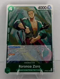 One Piece Roronoa Zoro - PRB02-006 - Premium Booster Vol 2 Foil TCG - Image 1