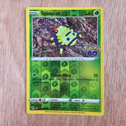 Pokemon TCG SPINARAK Peelable Hidden Ditto Card #006/078 Pokemon Go Reverse Holo - Image 2