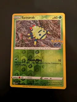 Pokemon Go - Spinarak 006/078 Peelable Ditto Reverse Holo - Near Mint Or Better - Image 1