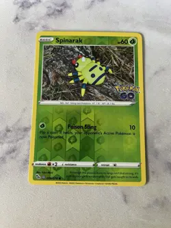 Pokemon Spinarak (Peelable Ditto) 006/078 Pokemon GO Reverse Holo NM/LP - Image 1