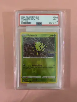 Spinarak (Peelable Ditto) 006/078 Reverse Holo Pokemon GO PSA 9 - Image 1