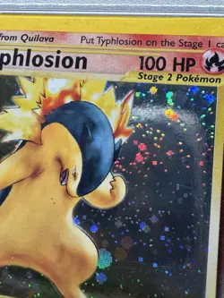 PSA 8 Typhlosion 1st Edition Holo Rare Neo Genesis 2000 Pokemon Card #17 - Image 4