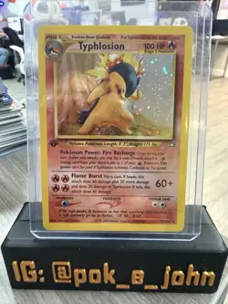 Pokemon Typhlosion Neo Genesis 1st Edition Holo Rare Edition 17/111 - Image 1