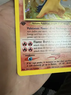 Pokemon Typhlosion Neo Genesis 1st Edition Holo Rare Edition 17/111 - Image 5