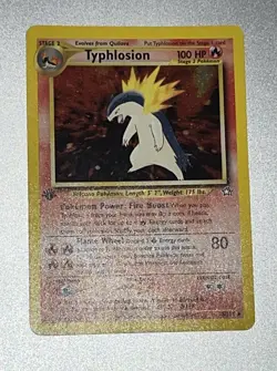 Pokemon TCG Typhlosion Holo Rare 1st Edition Neo Genesis 18/111 Near Mint - Image 3